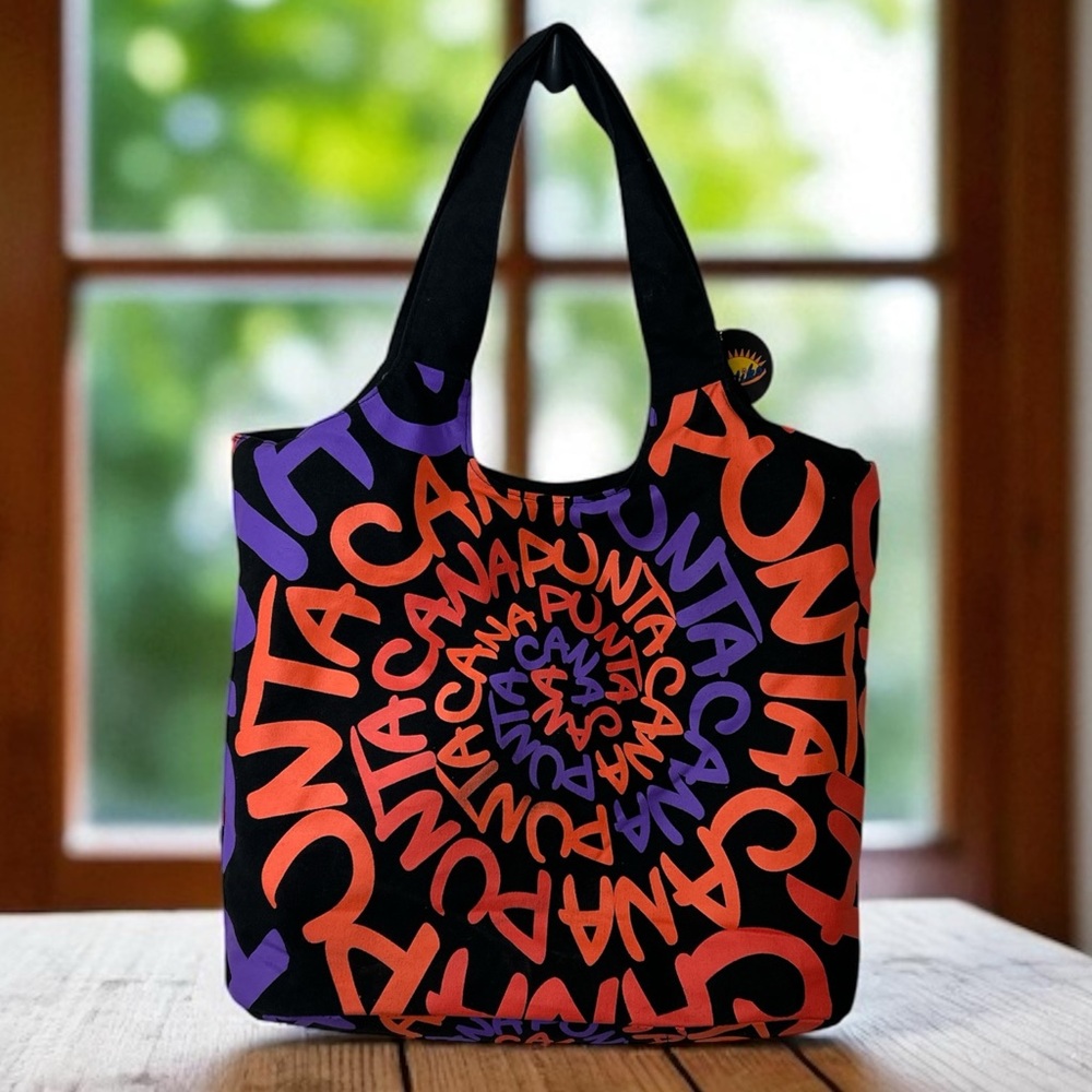 Kaliko Punta Cana Large Zippered Tote Bag Resort Beach Vacation
